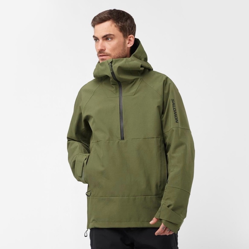 Men’s SALOMON Jacket Transfer Anorak Weatherproof Jacket Coat XS Ski Snowboard